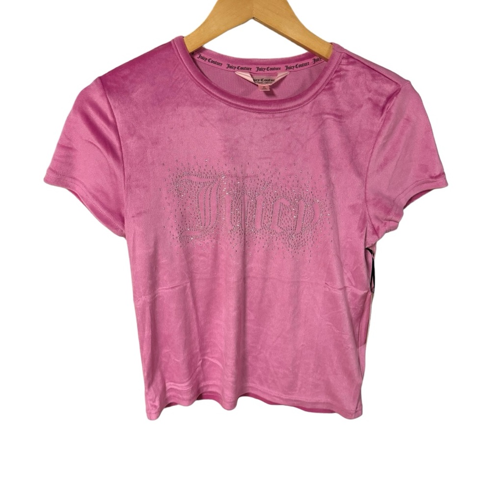 NEW Juicy‎ Couture pink short sleeve pajama top size medium